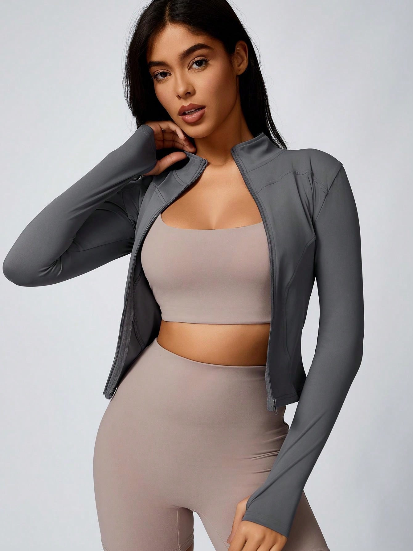 Amiya Zip Jacket — Serenity and Comfort