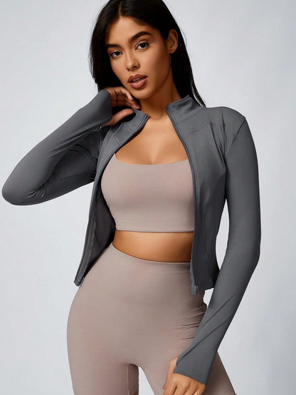 Amiya Zip Jacket — Serenity and Comfort