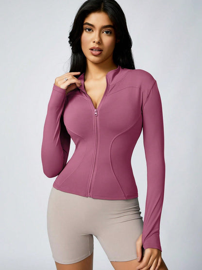 Amiya Zip Jacket — Serenity and Comfort