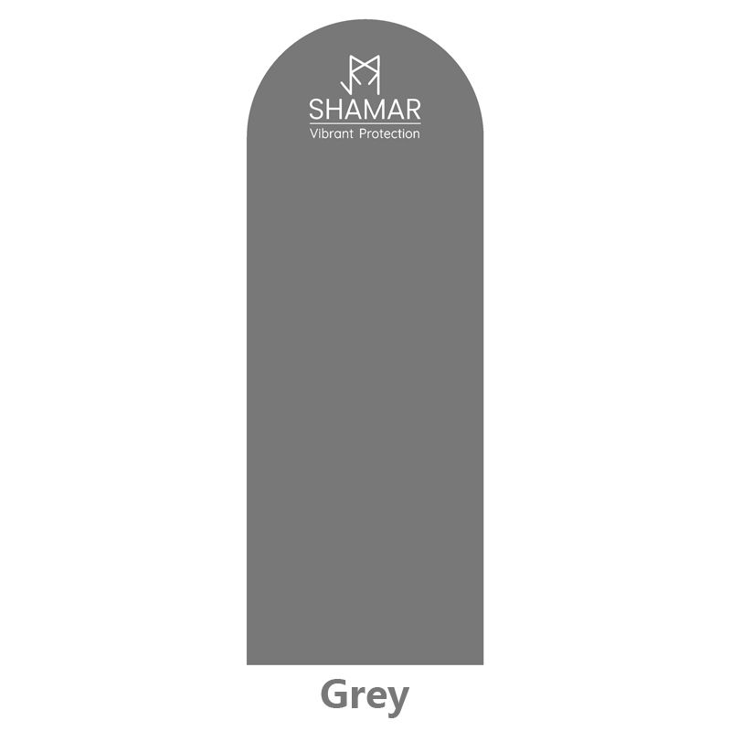 210190015:-7#Grey oval capsule shape arched pu yoga mat