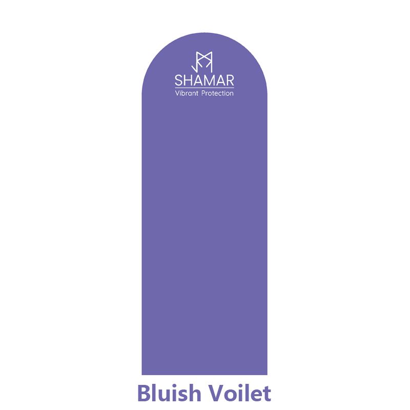 210190015:-20#Bluish Violet oval capsule shape arched pu yoga mat