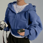 Nova Flow Hoodie – Cropped, Forrado e Sofisticado para o Dia a Dia