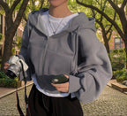 Nova Flow Hoodie – Cropped, Forrado e Sofisticado para o Dia a Dia