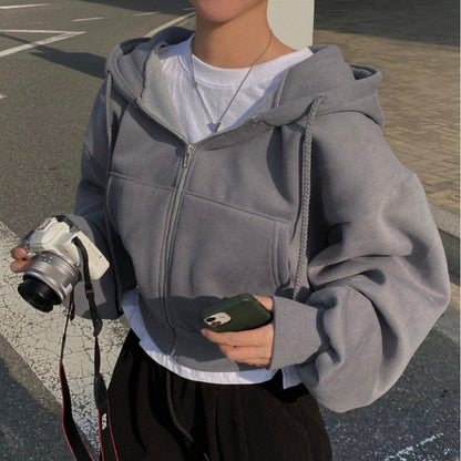 New Flow Hoodie – Cropped, Lined, and Sophisticated for Everyday Wear