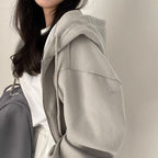 Nova Flow Hoodie – Cropped, Forrado e Sofisticado para o Dia a Dia