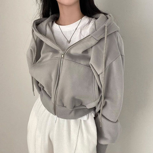New Flow Hoodie – Cropped, Lined, and Sophisticated for Everyday Wear