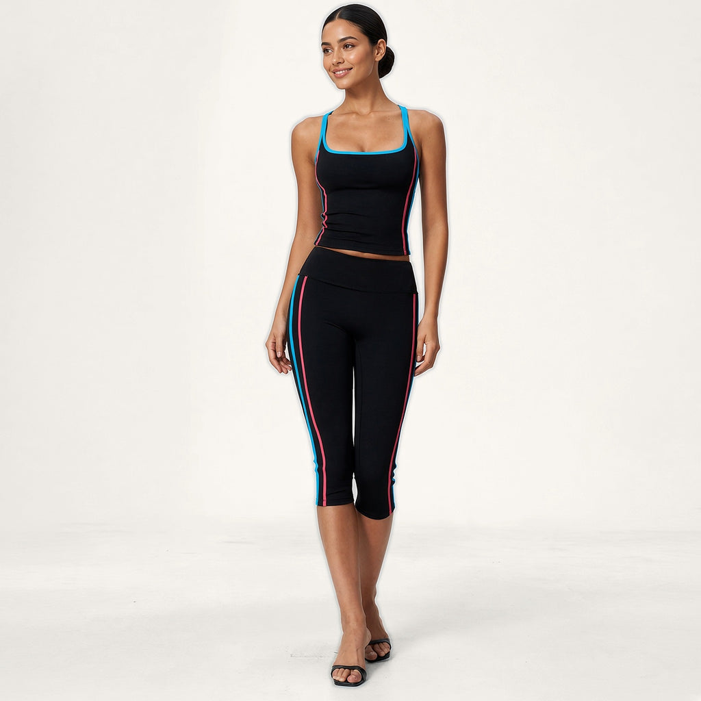 Conjunto Chaya Preto · Camisola de Alças + Corsários