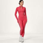 Conjunto Chaya Vermelho Coral · Casaco + Leggings