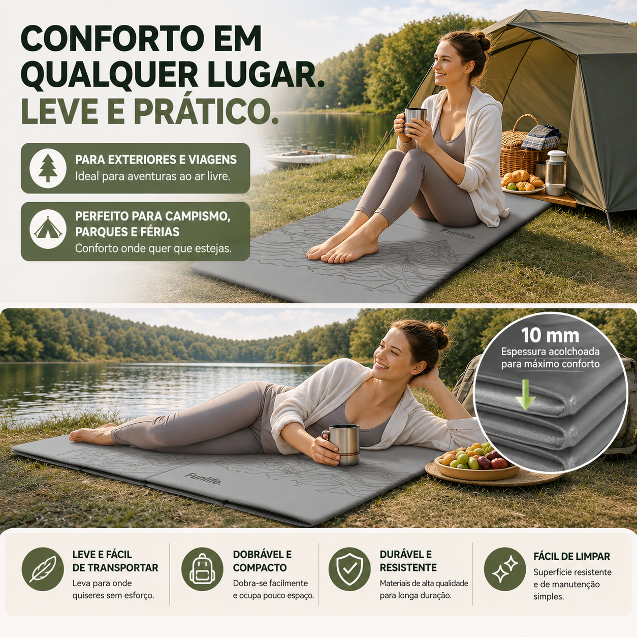 Harmony Fold Mat – Conforto e Equilíbrio