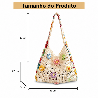 Wildflower Crochet Bag – Delicadeza e Estilo