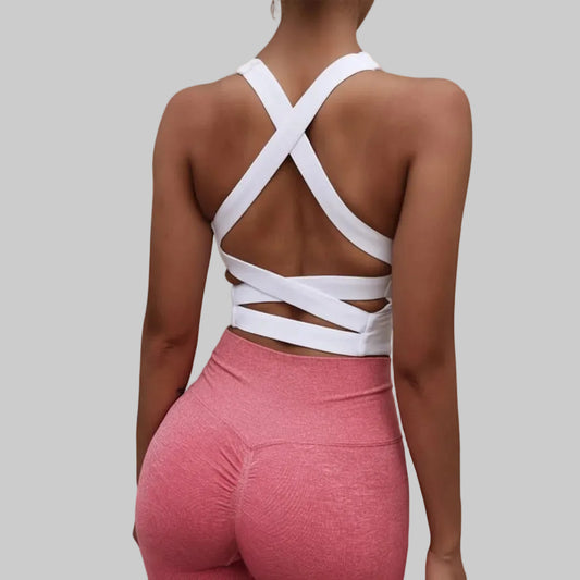 Grace Fit Bra – Elegância e Suporte para Treino e Yoga