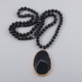 Nature Flow Necklace – Boho Necklace with Natural Stones