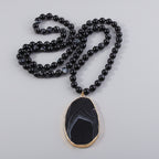 Nature Flow Necklace – Boho Necklace with Natural Stones
