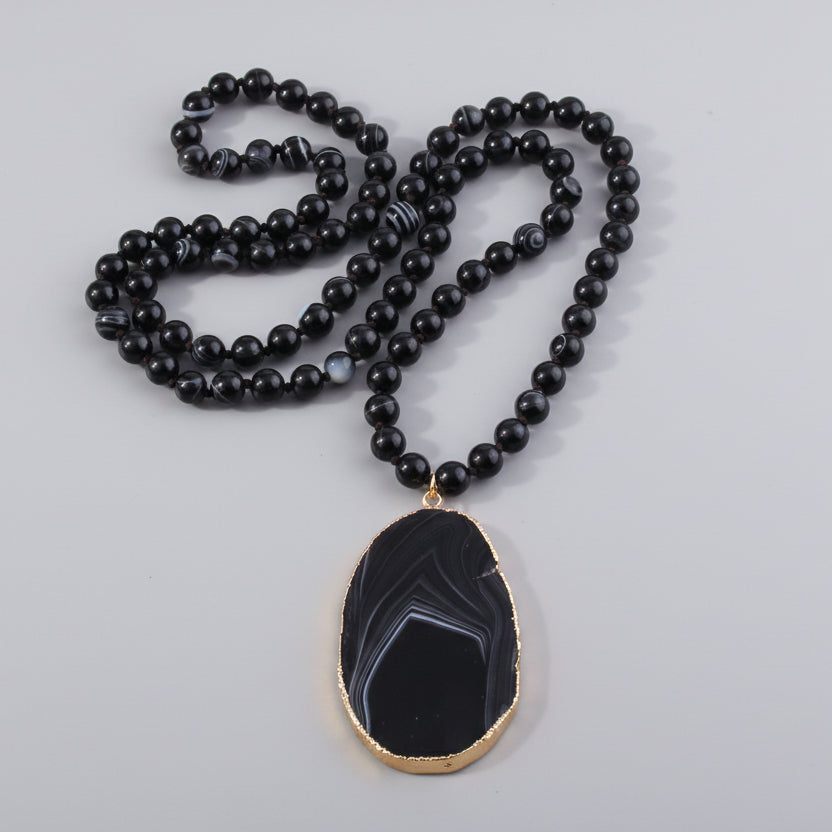Collar Nature Flow – Collar boho con piedras naturales