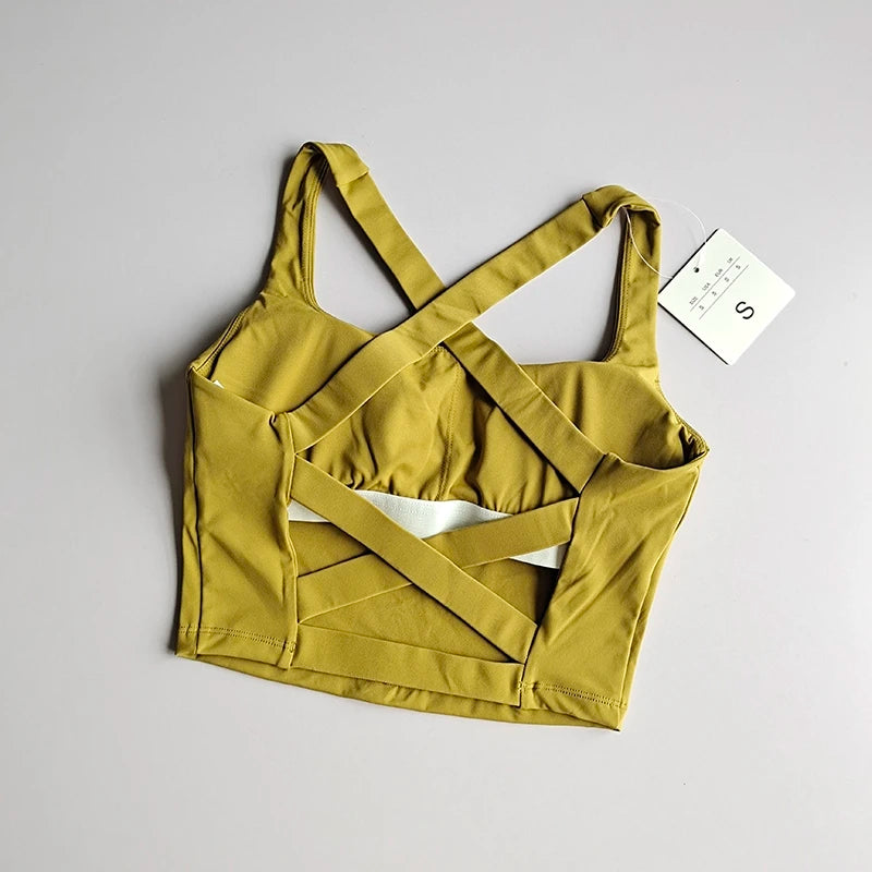 Grace Fit Bra – Elegancia y Soporte para Entrenamiento y Yoga