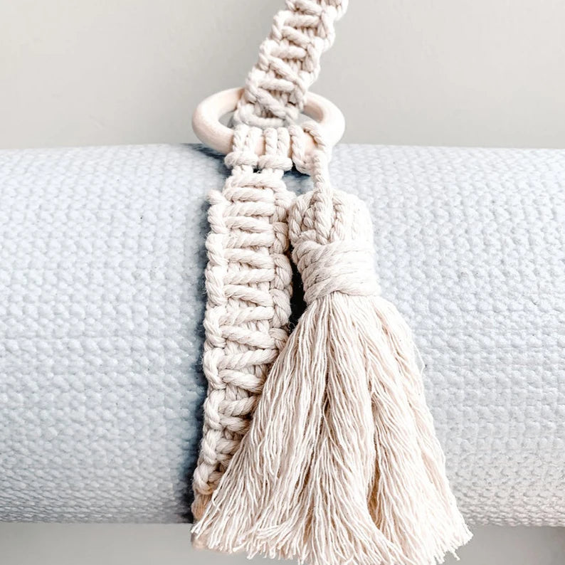 Flow Ritual Strap – Alça de Macramé para Transportar o Tapete de Yoga