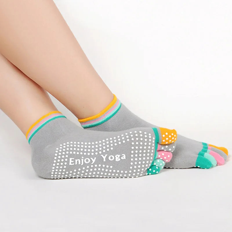 Prana Rainbow – Meias Antiderrapantes de Yoga