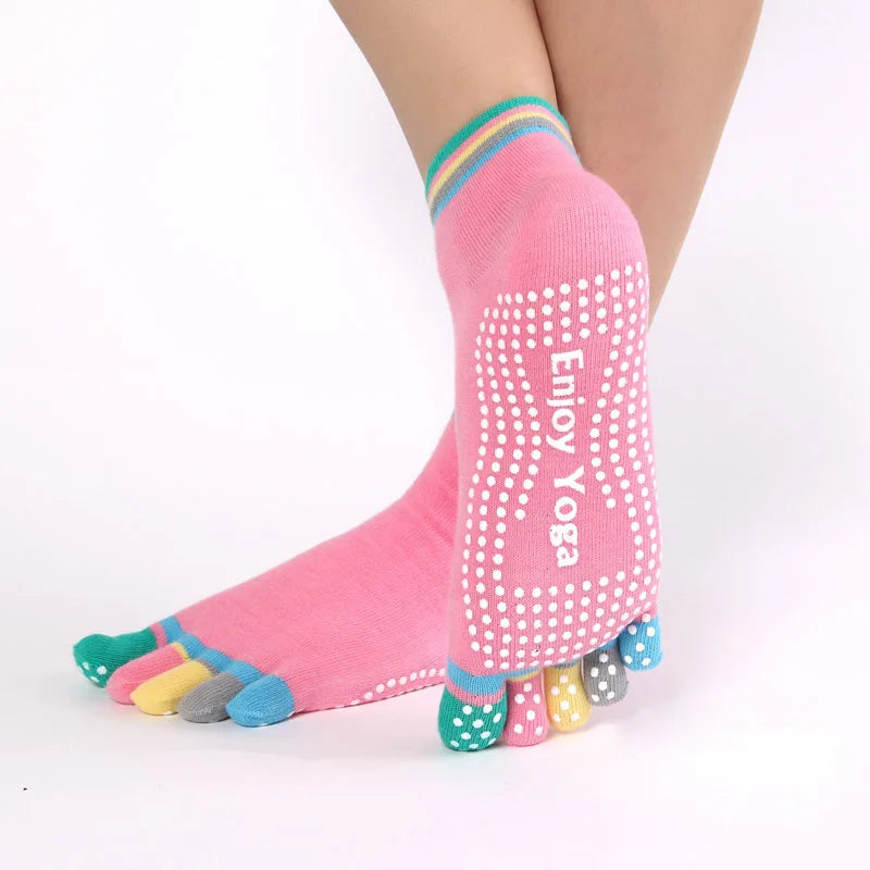 Prana Rainbow – Meias Antiderrapantes de Yoga