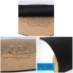 Grounded Yoga Mat – Round, Non-slip, and Feminine Energy