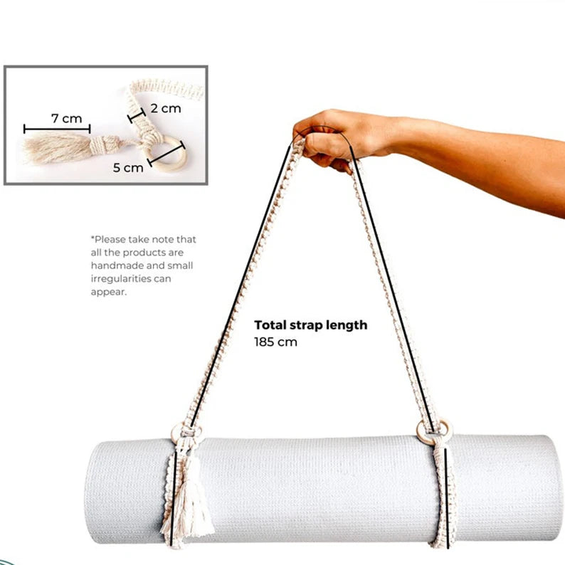 Flow Ritual Strap – Alça de Macramé para Transportar o Tapete de Yoga