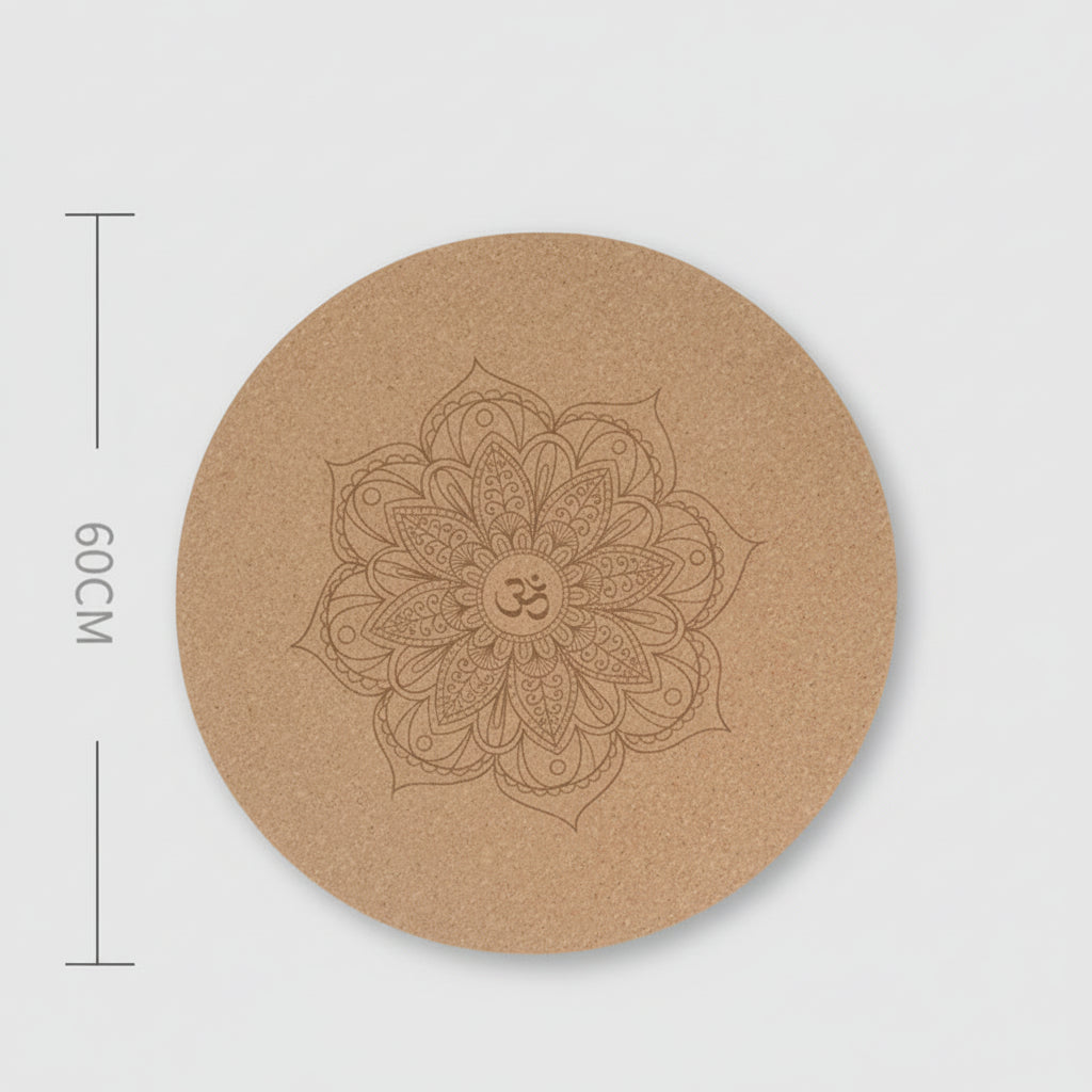 Grounded Yoga Mat – Round, Non-slip, and Feminine Energy