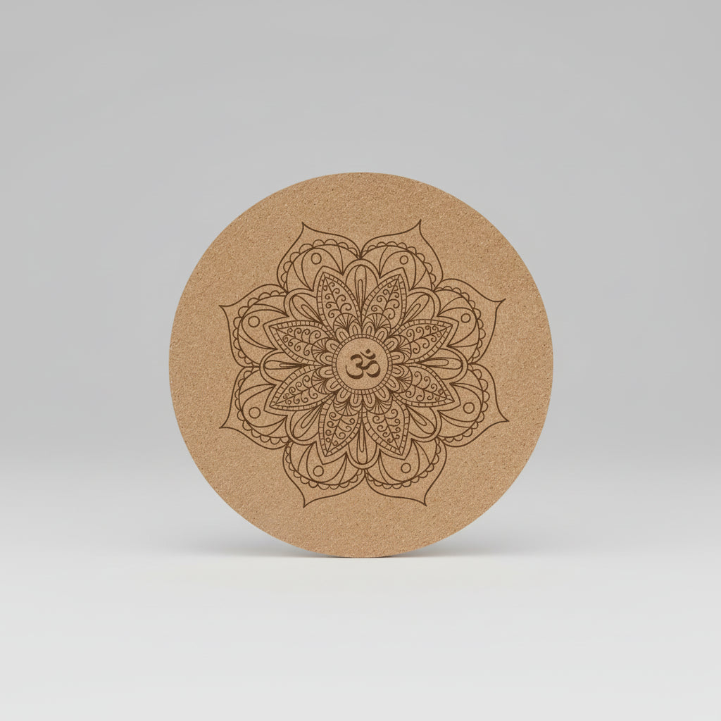 Grounded Yoga Mat – Round, Non-slip, and Feminine Energy