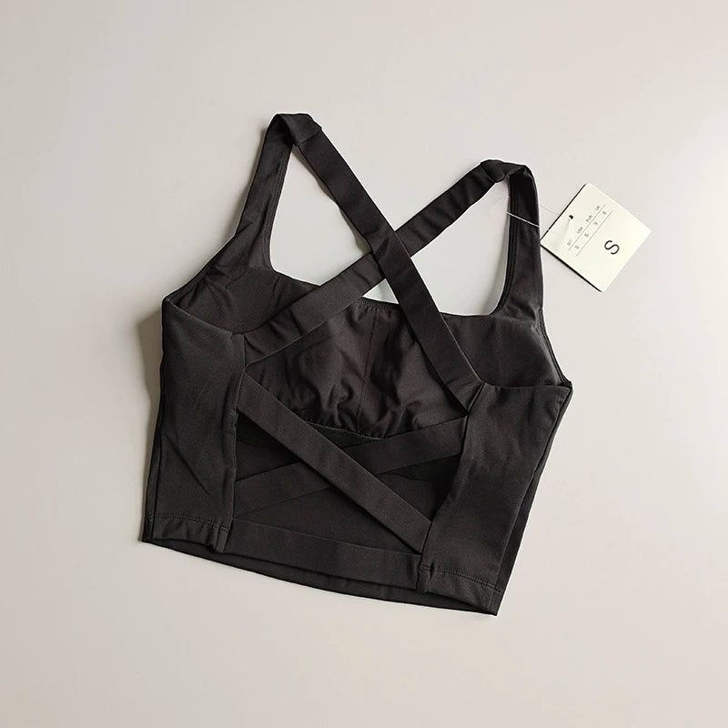 Grace Fit Bra – Elegancia y Soporte para Entrenamiento y Yoga