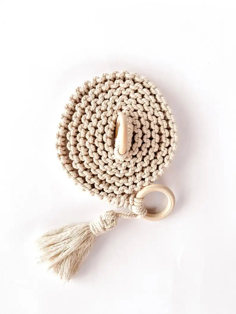 Flow Ritual Strap – Alça de Macramé para Transportar o Tapete de Yoga