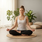 Grounded Yoga Mat – Round, Non-slip, and Feminine Energy