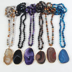 Nature Flow Necklace – Boho Necklace with Natural Stones