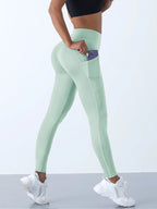 Leggings de yoga elásticas para mujer con bolsillos