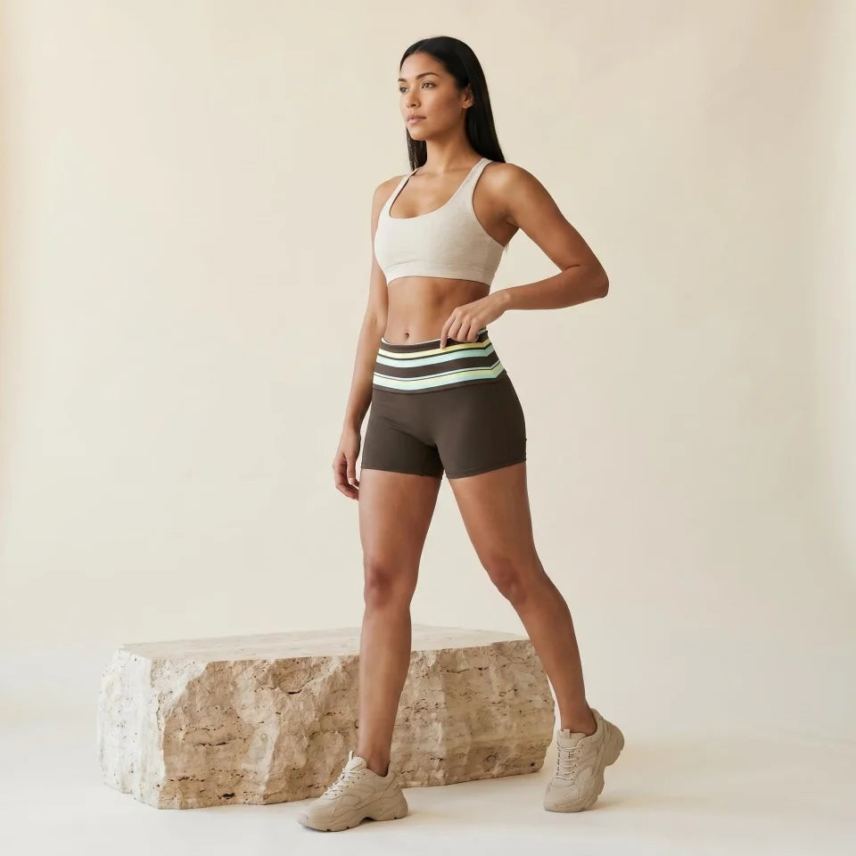 Golden Leaf Shorts – Elegance in Motion