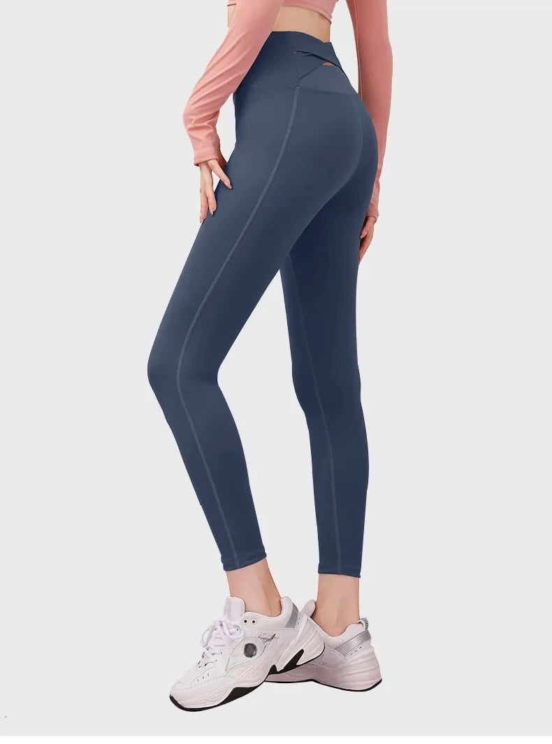 Anahata Cross Leggings – Support, Lift, Flow