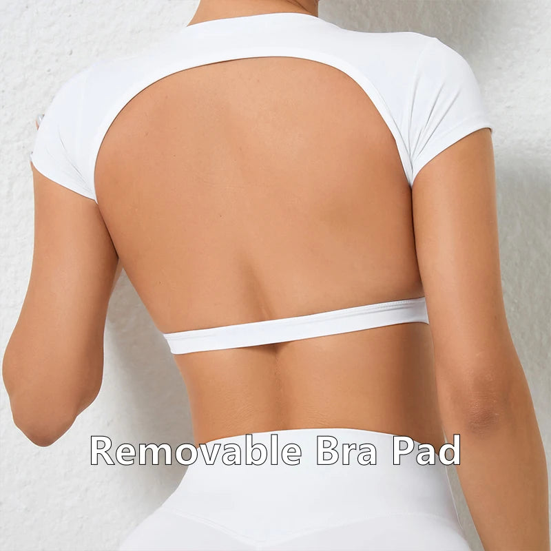 Top Corto sin espalda – Top Corto femenino informal y deportivo