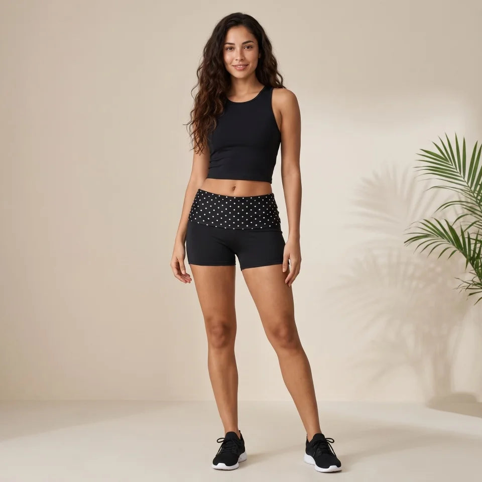 Golden Leaf Shorts – Elegance in Motion