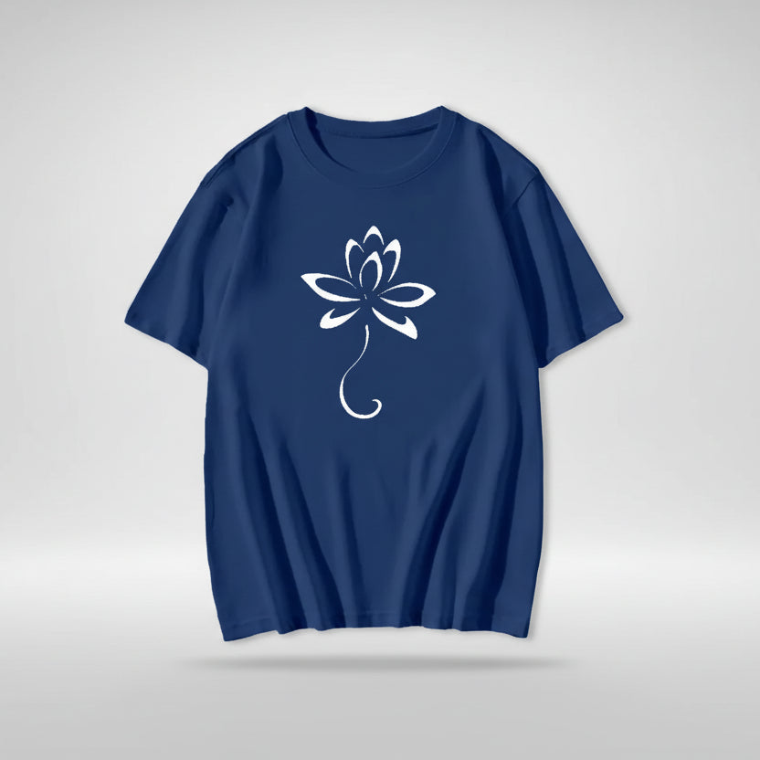 Camiseta Lotus Spirit – Minimalismo y Conexión con el Cuerpo