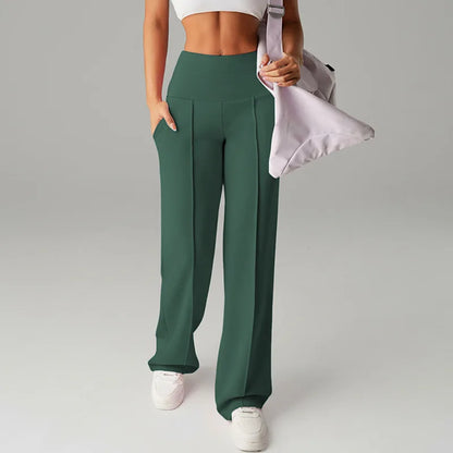 Malka Wide Pocket Pants – Soft Strength and Functional Elegance
