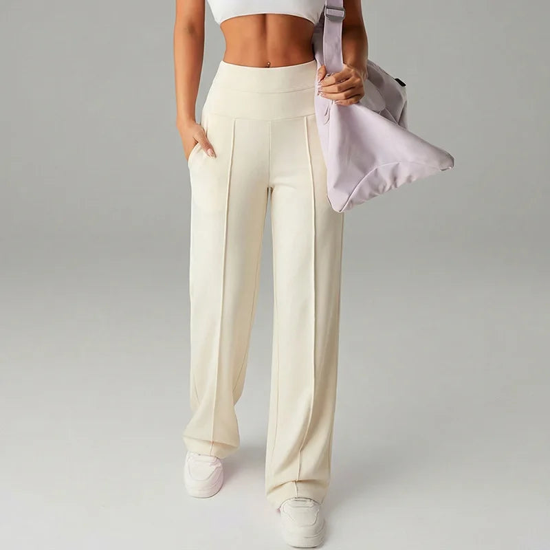 Malka Wide Pocket Pants – Soft Strength and Functional Elegance