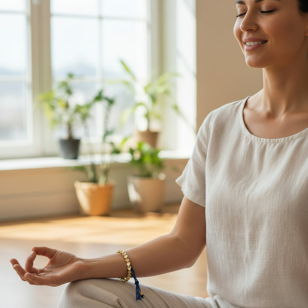 Pulsera Mantra – Intención Tejida a Mano