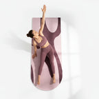 Suede Flow Mat – Semicircular Suede Yoga Mat