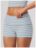 Calções de Yoga Cintura Dobrável Prana Stripe