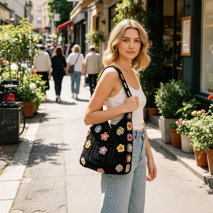 Wildflower Crochet Bag – Delicadeza e Estilo