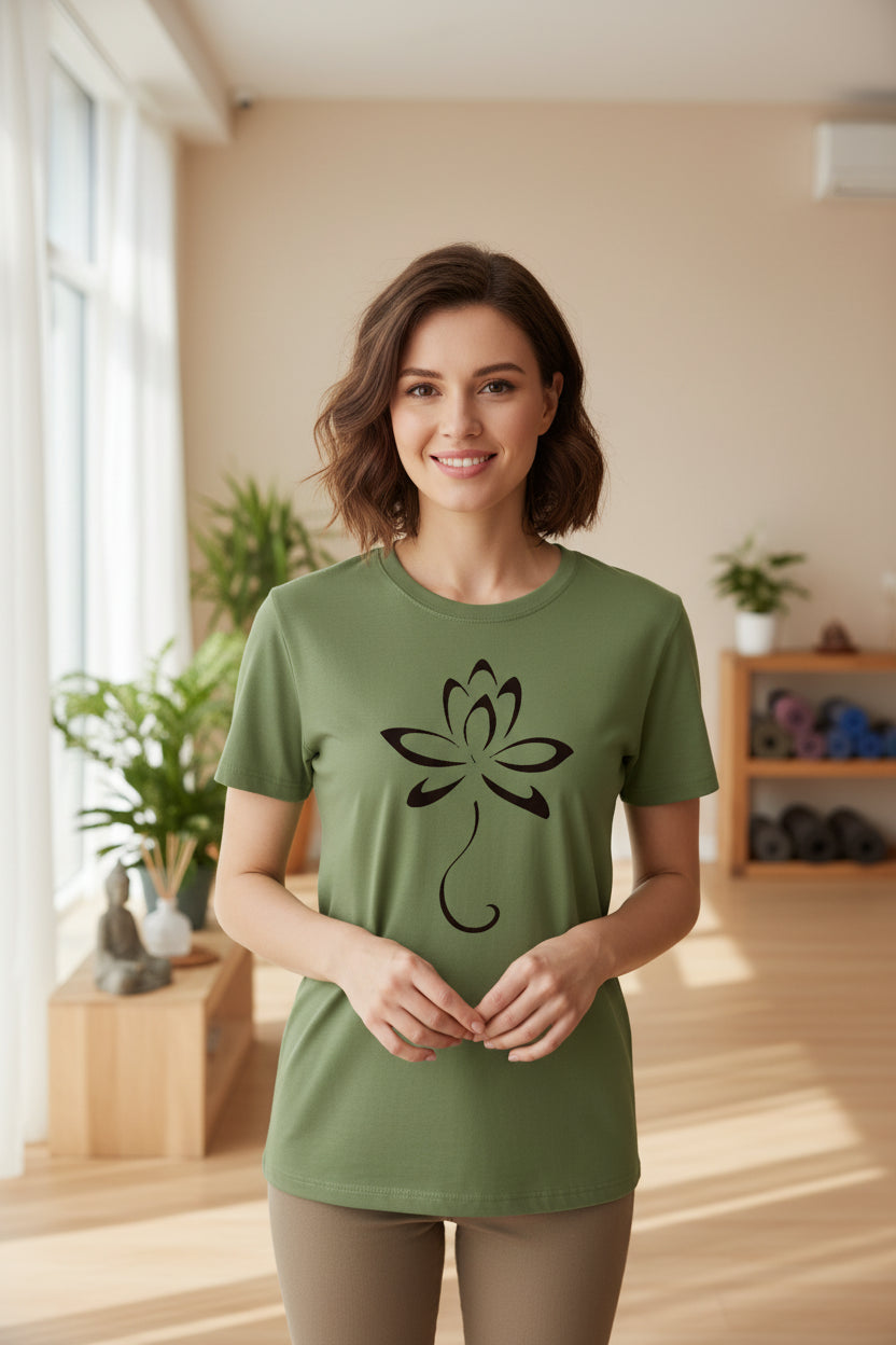 Lotus Spirit T-shirt – Minimalism and Connection with the Body