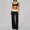 Conjunto de Yoga 2 Peças Shakti Contrast - Preto e Amarelo Modelo 2