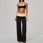 Conjunto de Yoga 2 Peças Shakti Contrast - Preto e Amarelo Modelo 2