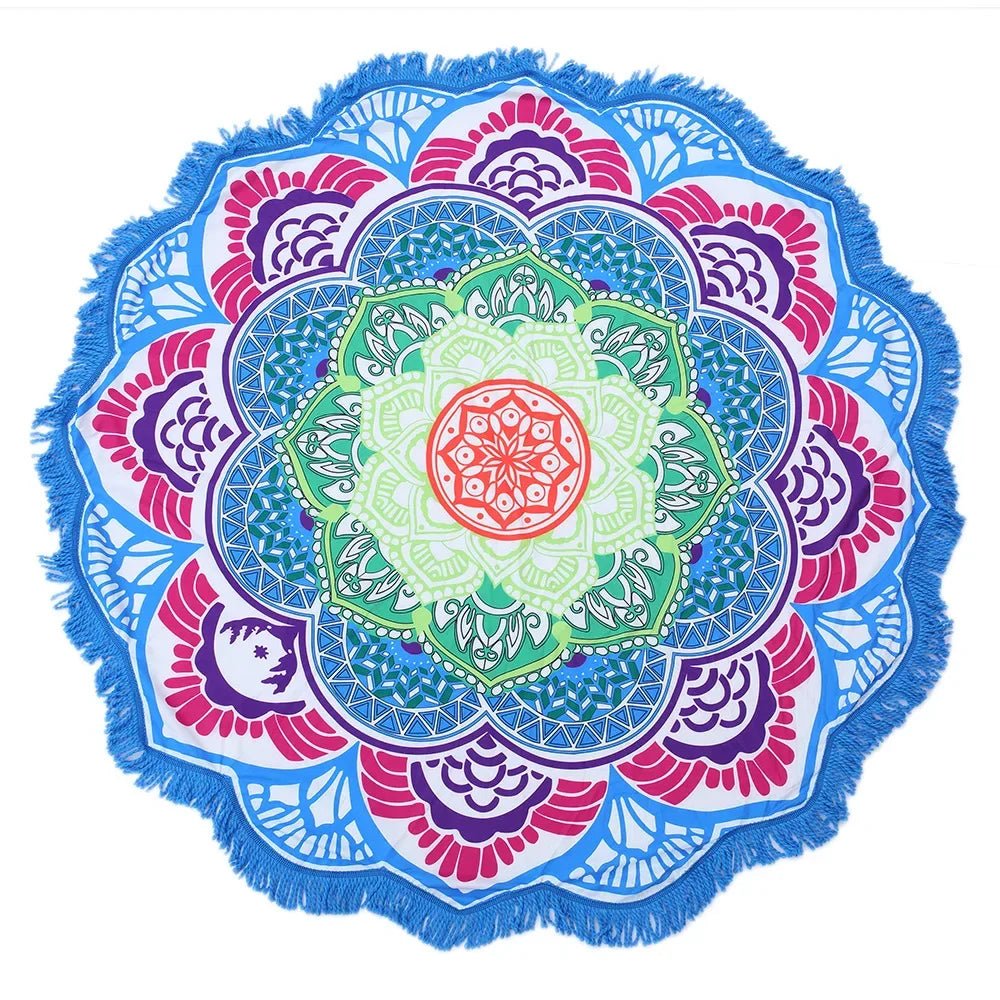 Mandala Flow – Round Tapestry for Yoga and Meditation