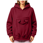 Sweatshirt com Capuz e Bolsa para Animal Prana Pet