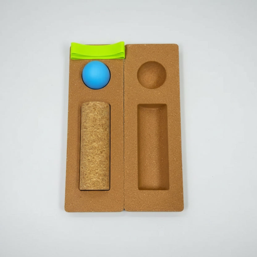 Kit Yoga Cork Harmony – Equilíbrio, Massagem e Movimento