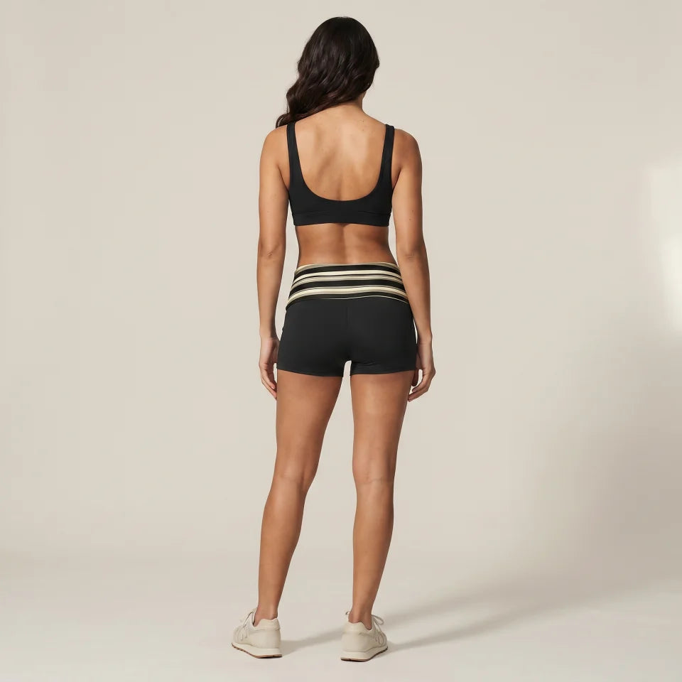 Golden Leaf Shorts – Elegance in Motion