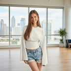 Urban Flow Crop Top – Casual Elegance for Everyday Movement